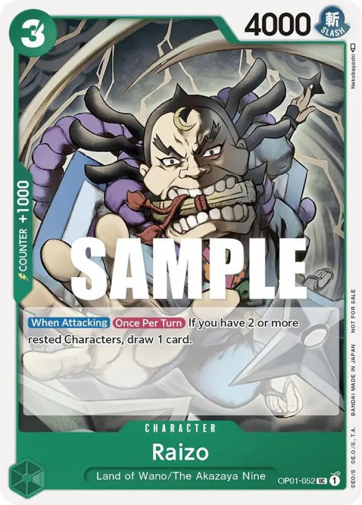 Raizo (Event Pack Vol. 2) (OP01-052) [One Piece Promotion Cards]