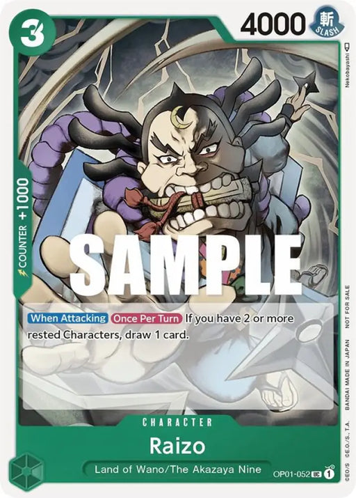 Raizo (Event Pack Vol. 2) (OP01-052) [One Piece Promotion Cards]
