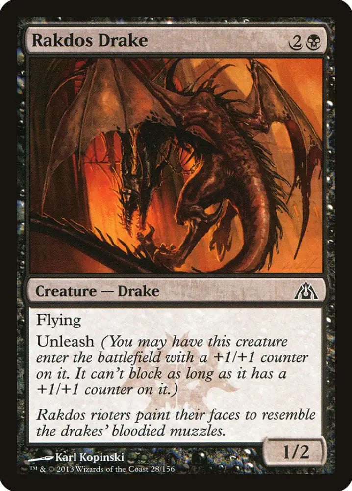 Rakdos Drake [Dragon’s Maze] - MTG Single