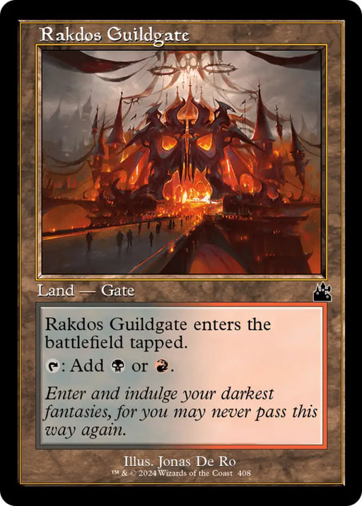 Rakdos Guildgate (Retro Frame) [Ravnica Remastered] - MTG Single
