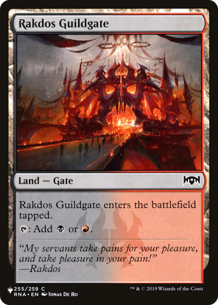 Rakdos Guildgate [The List] - MTG Single