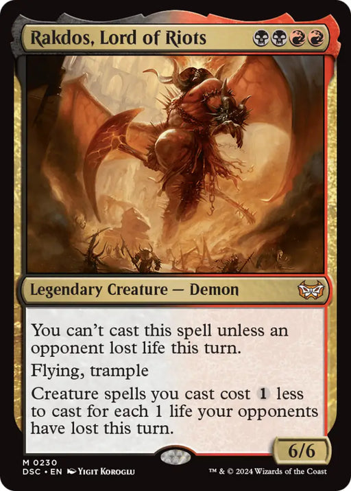 Rakdos Lord of Riots [Duskmourn: House of Horror Commander] - MTG Single