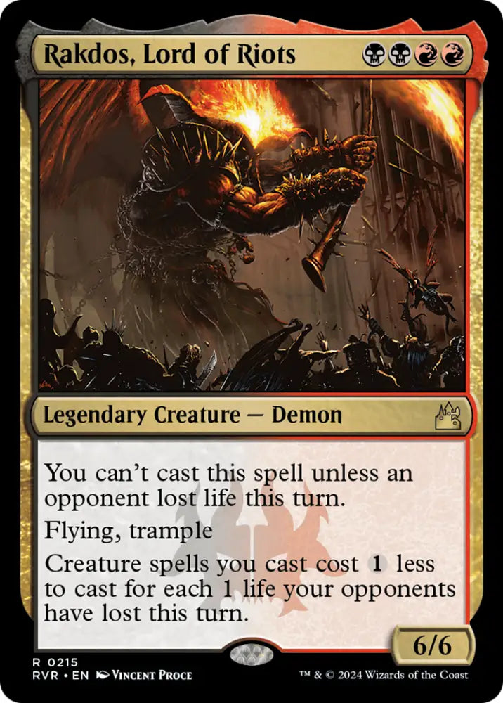 Rakdos Lord of Riots [Ravnica Remastered] - MTG Single