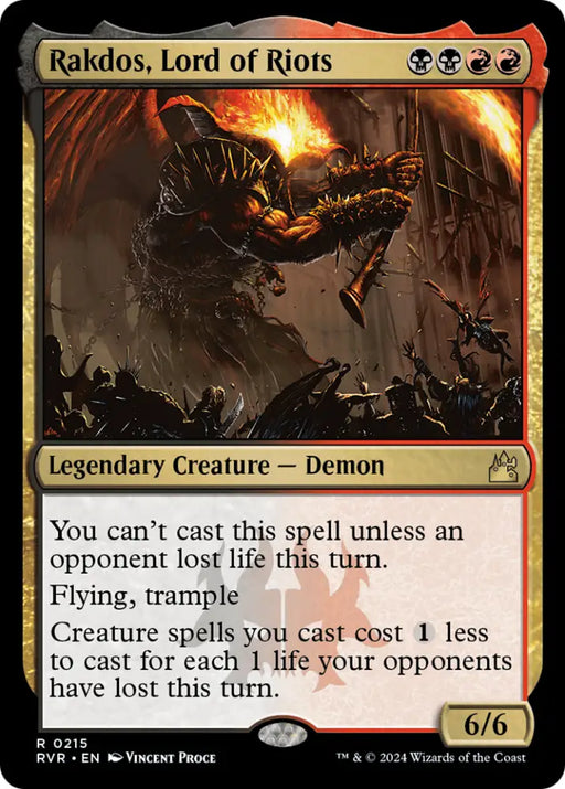 Rakdos Lord of Riots [Ravnica Remastered] - MTG Single