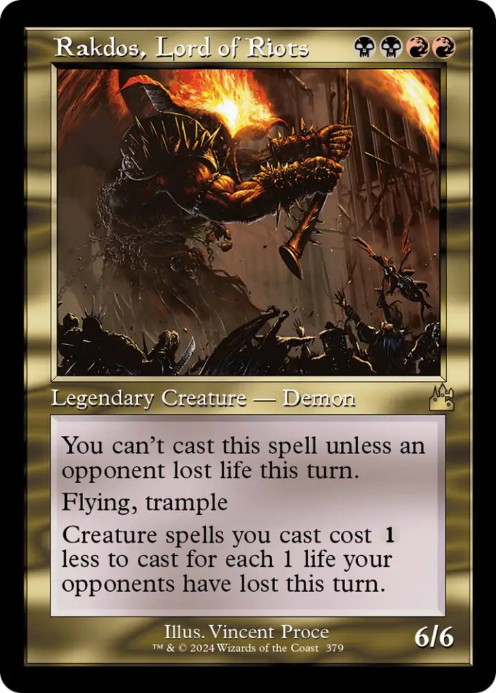 Rakdos Lord of Riots (Retro Frame) [Ravnica Remastered] - MTG Single