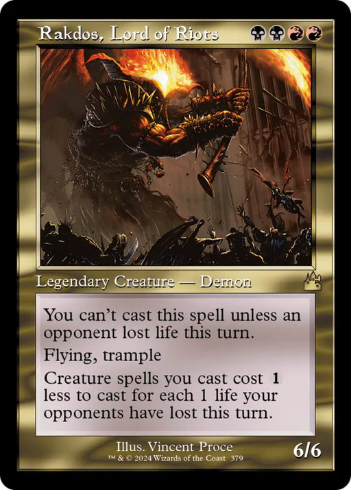 Rakdos Lord of Riots (Retro Frame) [Ravnica Remastered] - MTG Single