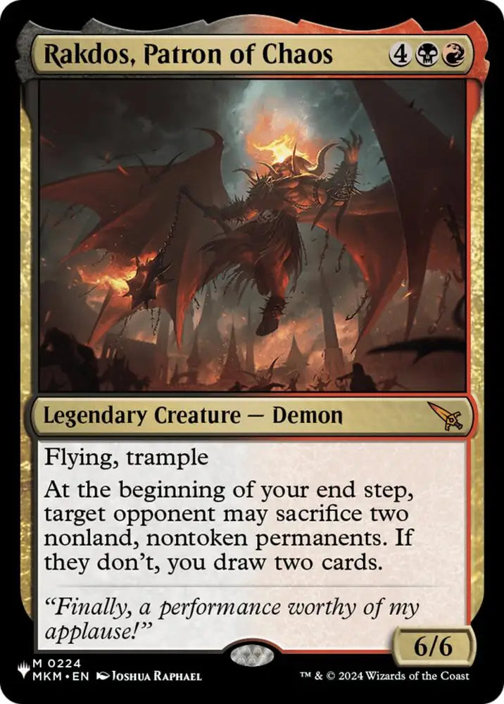 Rakdos, Patron of Chaos (224) [The List]