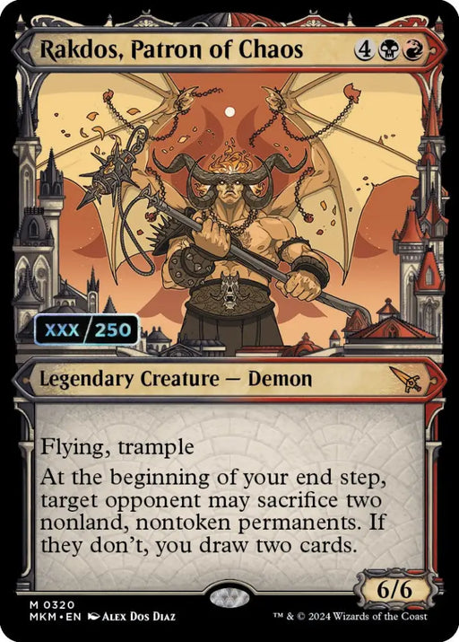 Rakdos Patron of Chaos (Serialized) [Murders at Karlov Manor] - MTG Single