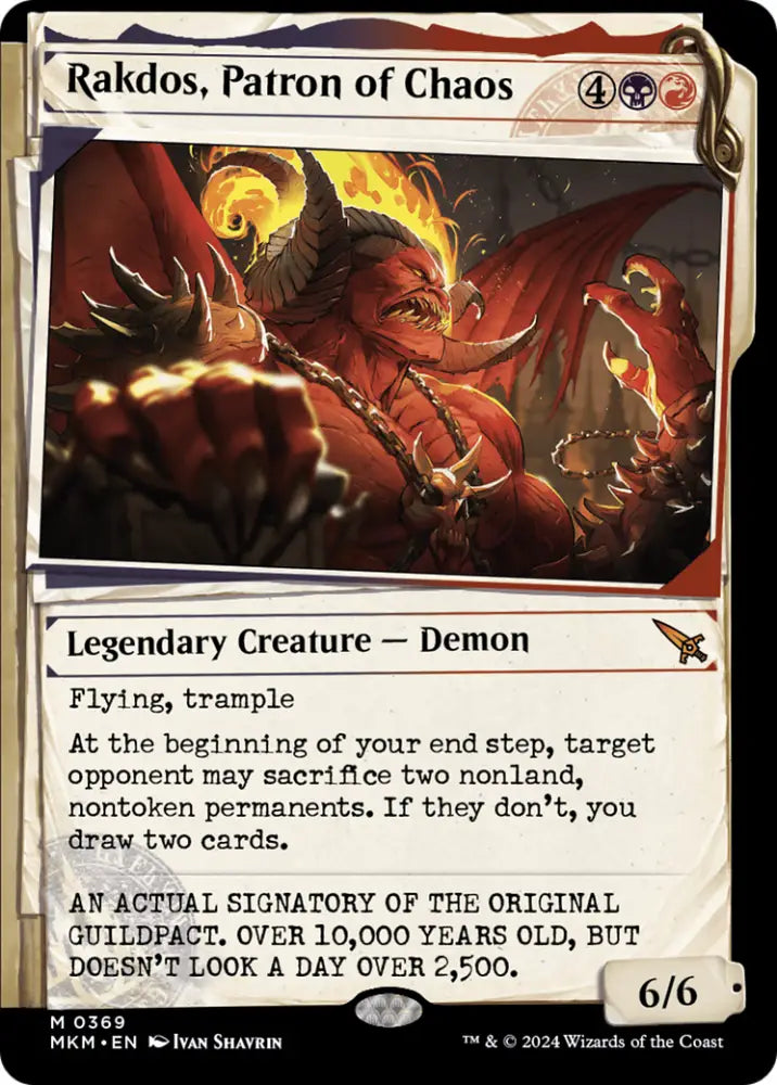 Rakdos Patron of Chaos (Showcase) (0369) [Murders at Karlov Manor] - MTG Single