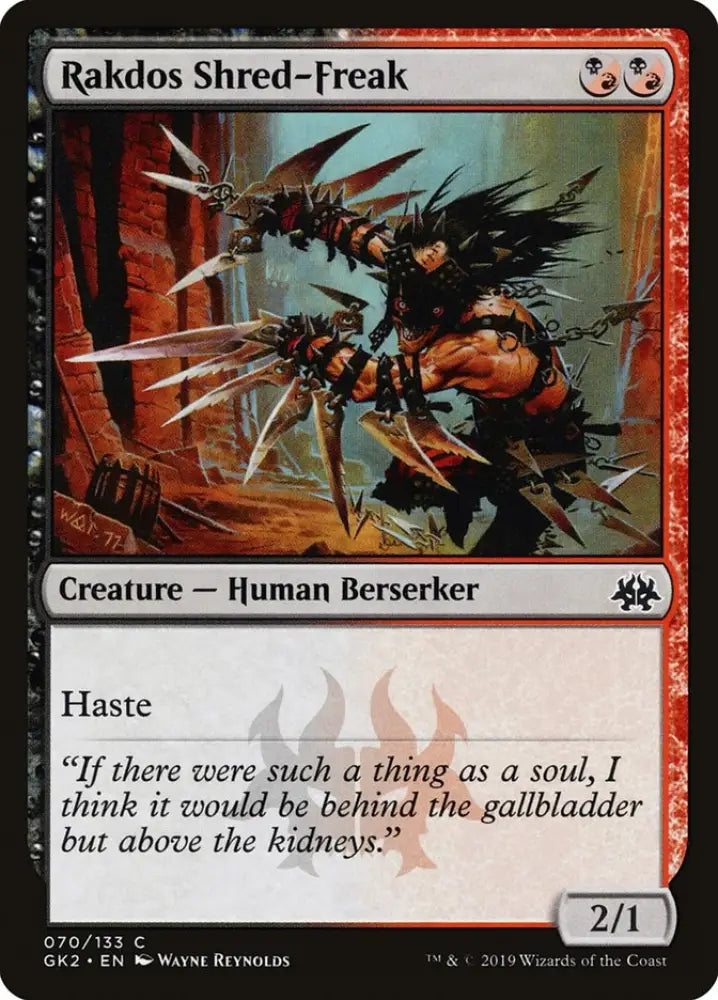 Rakdos Shred-Freak [Ravnica Allegiance Guild Kit] - MTG Single