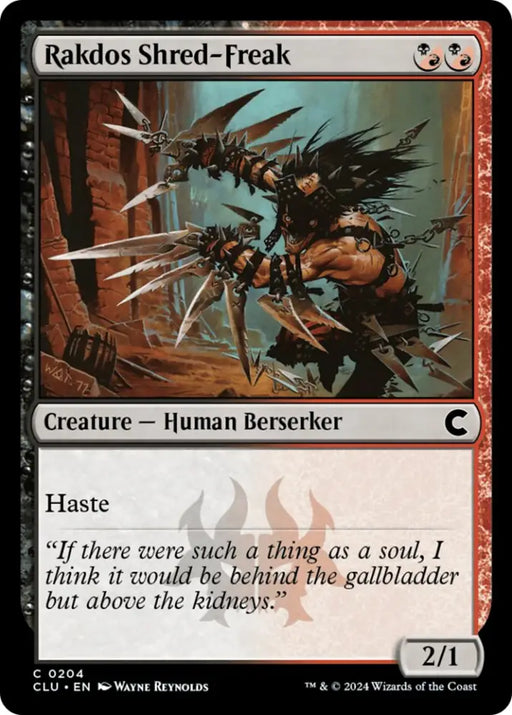 Rakdos Shred-Freak [Ravnica: Clue Edition] - MTG Single