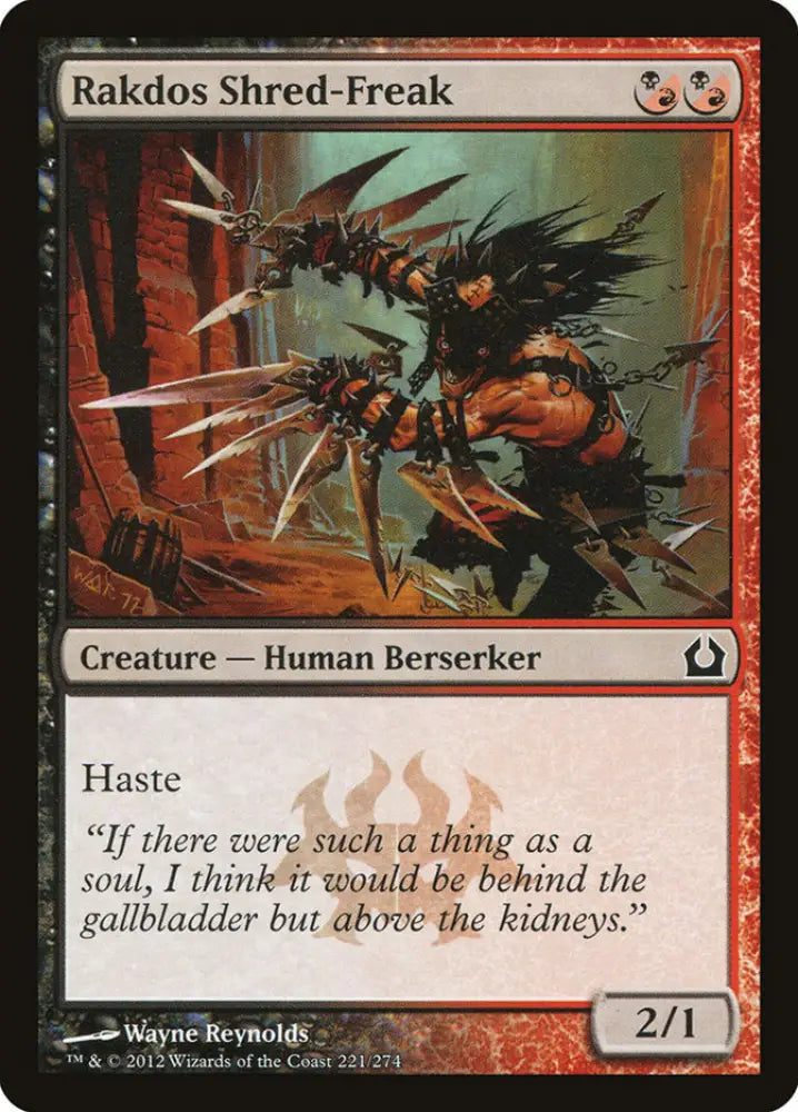Rakdos Shred-Freak [Return to Ravnica] - MTG Single