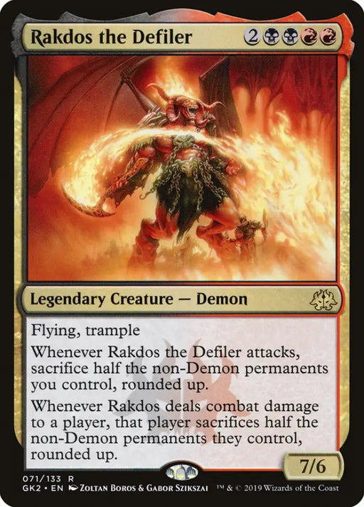Rakdos the Defiler [Ravnica Allegiance Guild Kit] - MTG Single