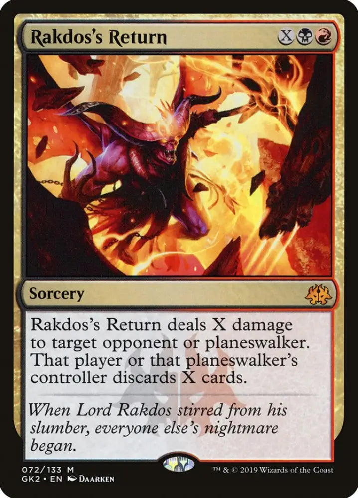 Rakdos’s Return [Ravnica Allegiance Guild Kit] - MTG Single