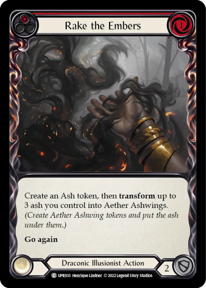Rake the Embers (Red) [Uprising] - Flesh And Blood Single
