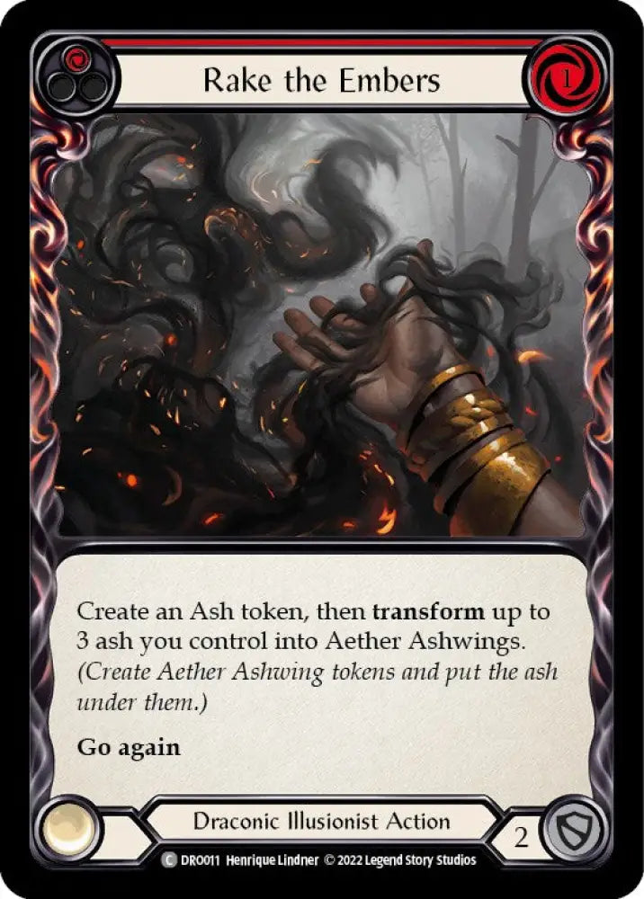 Rake the Embers [Uprising] (Dromai Blitz Deck) - Flesh And Blood Single