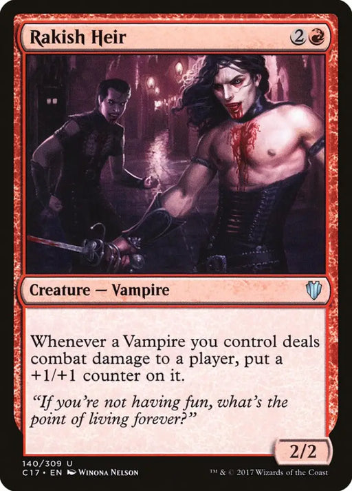 Rakish Heir [Commander 2017] - MTG Single