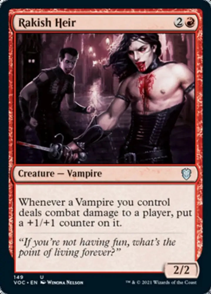 Rakish Heir [Innistrad: Crimson Vow Commander] - MTG Single