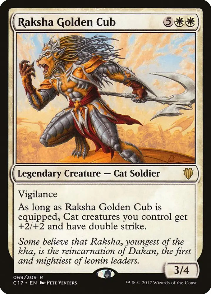 Raksha Golden Cub [Commander 2017] - MTG Single