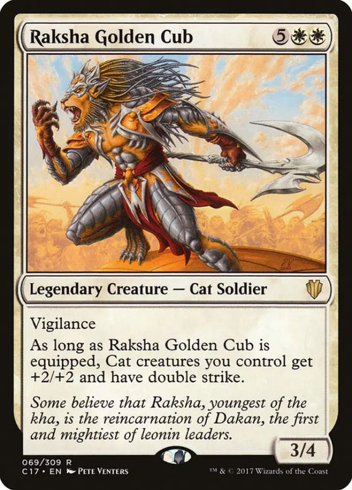 Raksha Golden Cub [Commander 2017] - MTG Single
