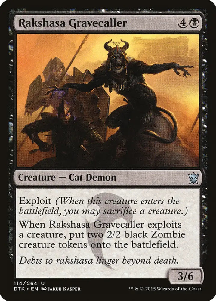 Rakshasa Gravecaller [Dragons of Tarkir] - MTG Single