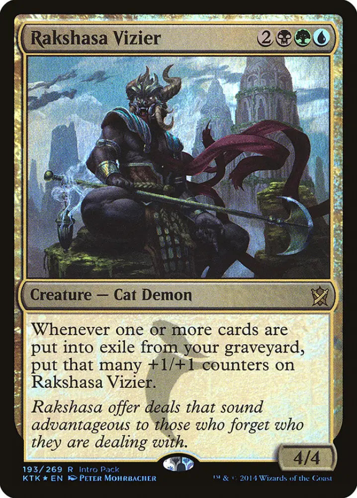 Rakshasa Vizier (Intro Pack) [Khans of Tarkir Promos] - MTG Single