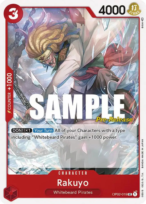 Rakuyo (OP02-019) [Paramount War Pre-Release Cards]