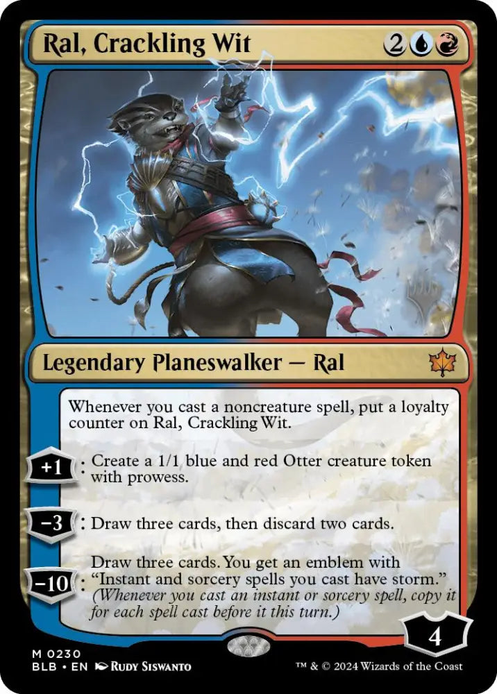 Ral Crackling Wit (Promo Pack) [Bloomburrow Promos] - MTG Single