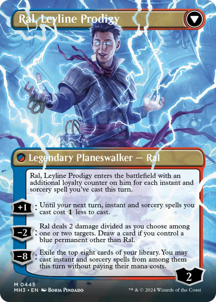Ral Monsoon Mage // Ral Leyline Prodigy (Borderless) [Modern Horizons 3] - MTG Single