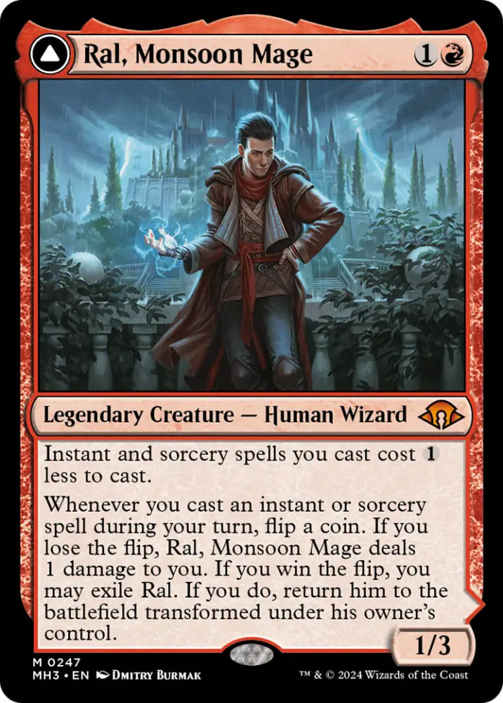 Ral Monsoon Mage // Ral Leyline Prodigy [Modern Horizons 3] - MTG Single