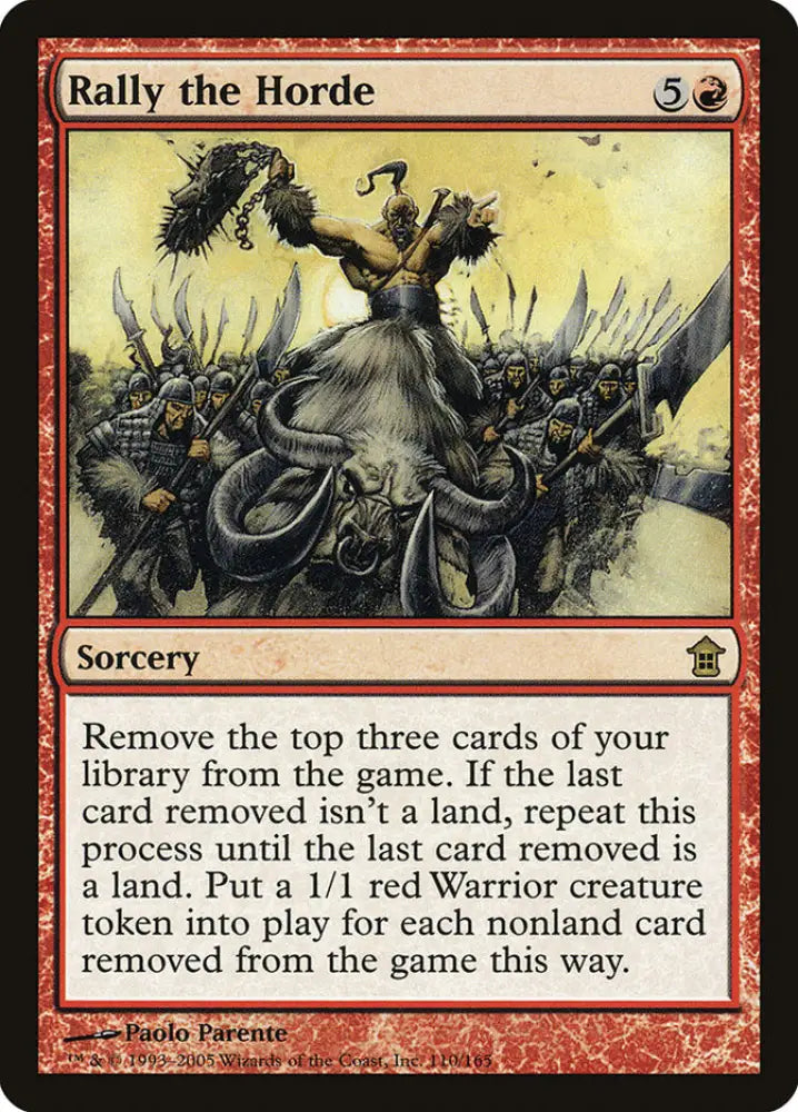 Rally the Horde [Saviors of Kamigawa] - MTG Single
