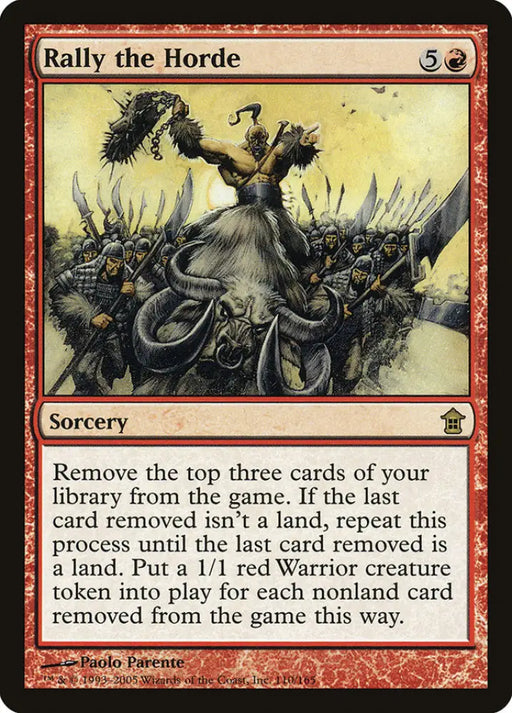 Rally the Horde [Saviors of Kamigawa] - MTG Single