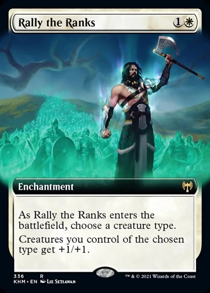 Rally the Ranks (Extended Art) [Kaldheim] - MTG Single