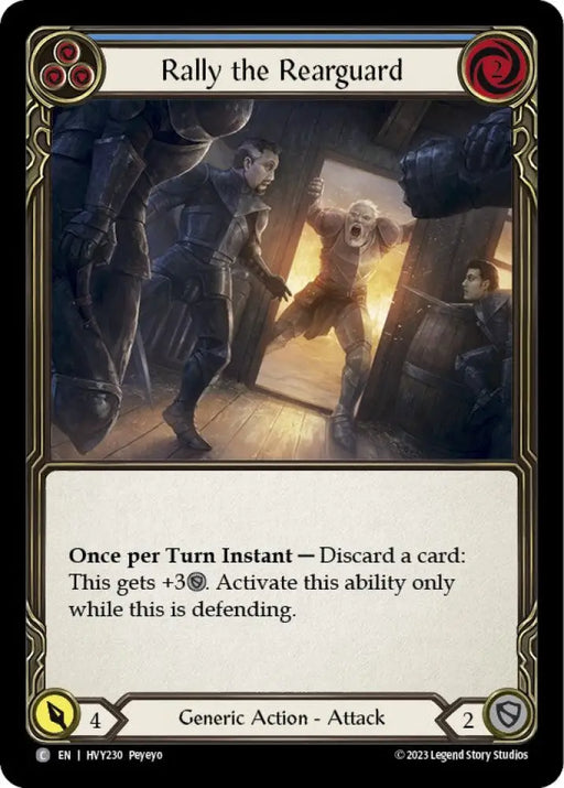 Rally the Rearguard (Blue) [Heavy Hitters] - Flesh And Blood Single