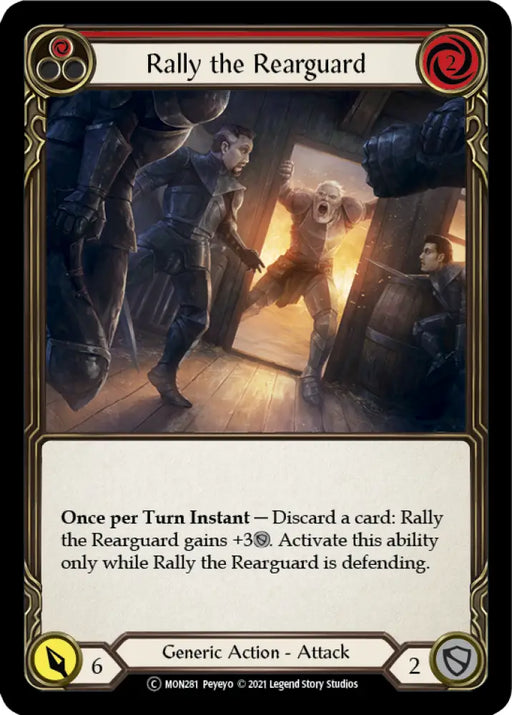 Rally the Rearguard (Red) [Monarch Unlimited] Unlimited Normal - Flesh And Blood Single
