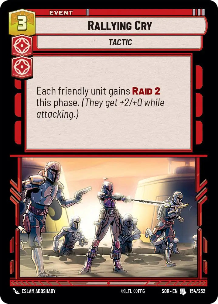 Rallying Cry (154/252) [Spark of Rebellion] - Star Wars: Unlimited Single