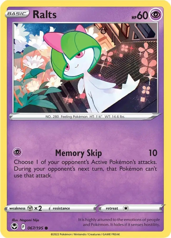 Ralts (067/195) [Sword & Shield: Silver Tempest] - Pokemon Single