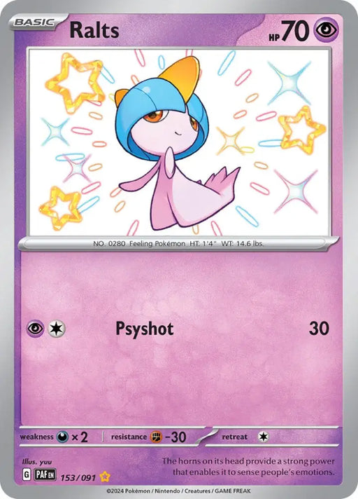 Ralts (153/091) [Scarlet & Violet: Paldean Fates] - Pokemon Single