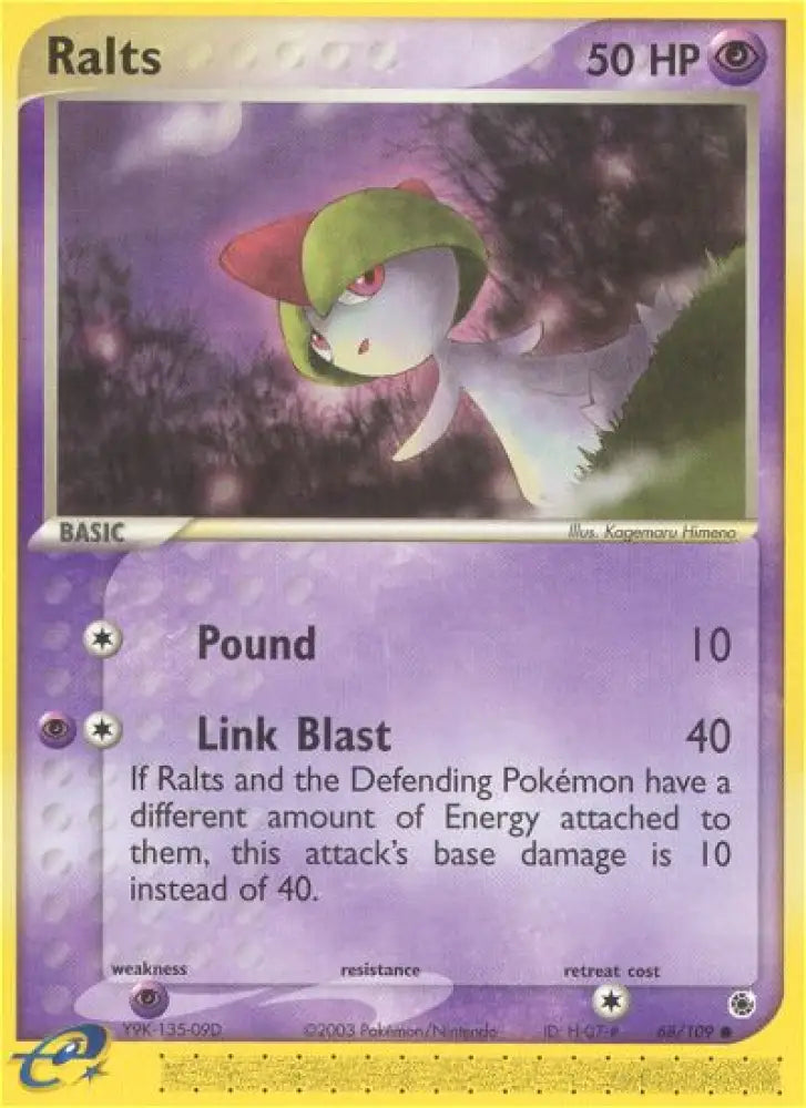 Ralts (68/109) [EX: Ruby & Sapphire] - Pokemon Single