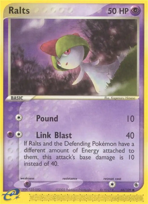 Ralts (68/109) [EX: Ruby & Sapphire] - Pokemon Single