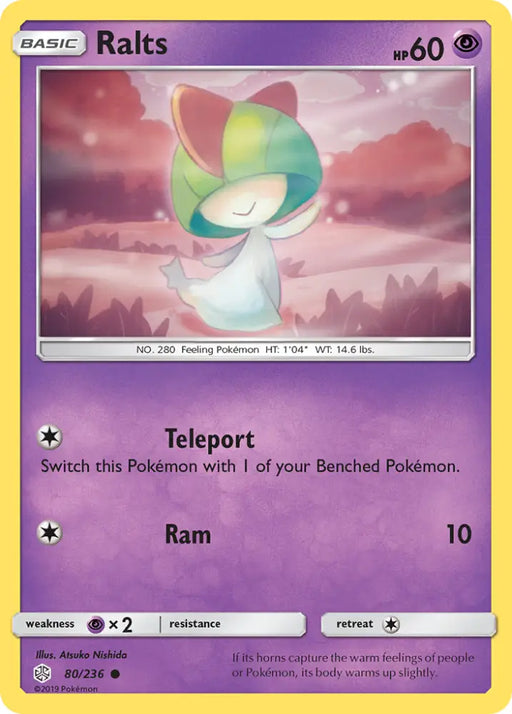 Ralts (80/236) [Sun & Moon: Cosmic Eclipse] - Pokemon Single