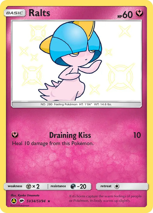 Ralts (SV34/SV94) [Sun & Moon: Hidden Fates - Shiny Vault] - Pokemon Single