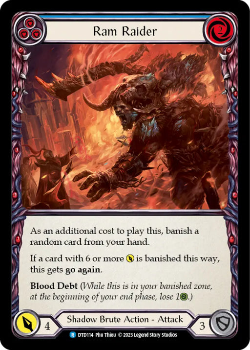 Ram Raider (Blue) [Dusk Till Dawn] Rainbow Foil - Flesh And Blood Single