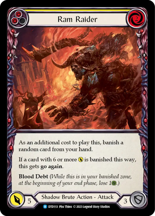 Ram Raider (Yellow) [Dusk Till Dawn] - Flesh And Blood Single