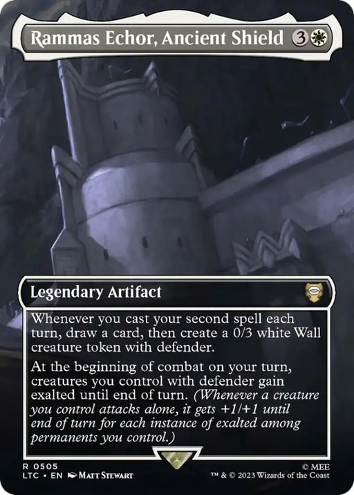Rammas Echor Ancient Shield (Borderless) [The Lord of the Rings: Tales of Middle-Earth Commander] - MTG Single