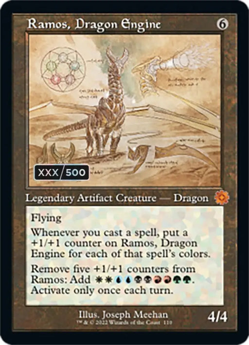 Ramos Dragon Engine (Retro Schematic) (Serialized) [The Brothers’ War Retro Artifacts] - MTG Single