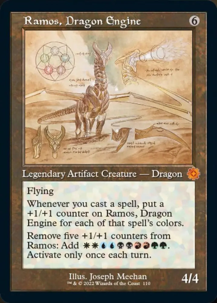 Ramos Dragon Engine (Retro Schematic) [The Brothers’ War Retro Artifacts] - MTG Single