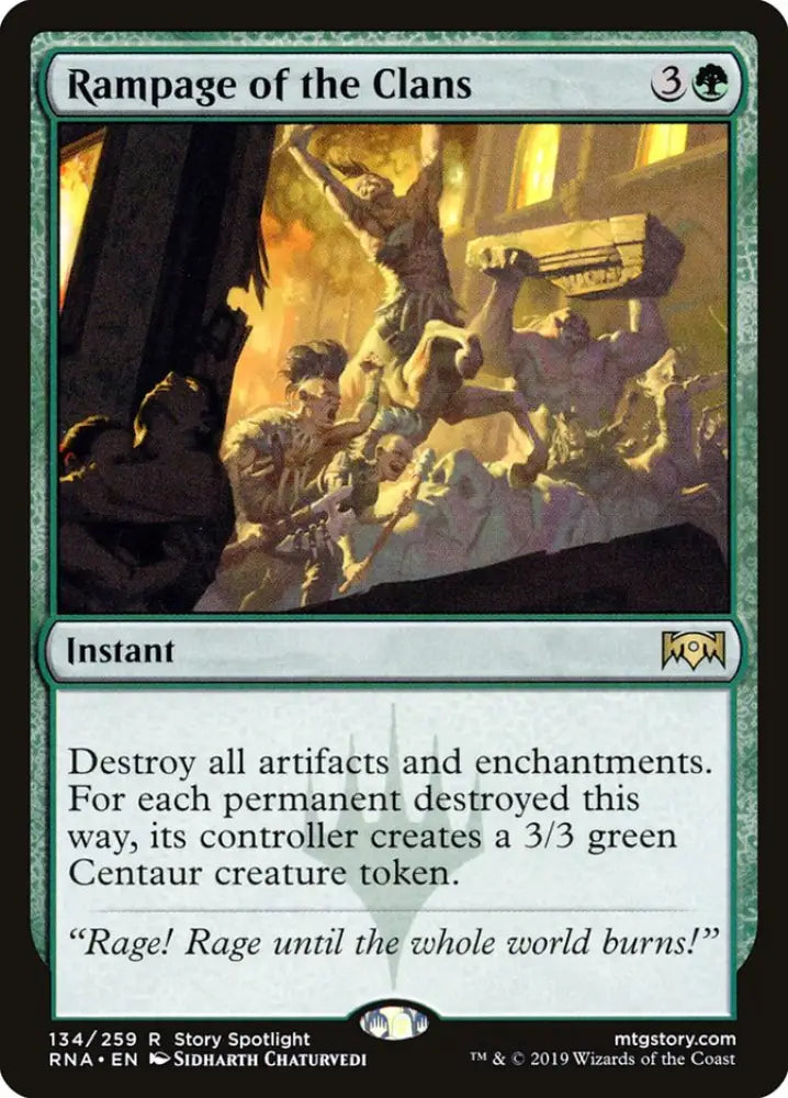 Rampage of the Clans [Ravnica Allegiance] - MTG Single