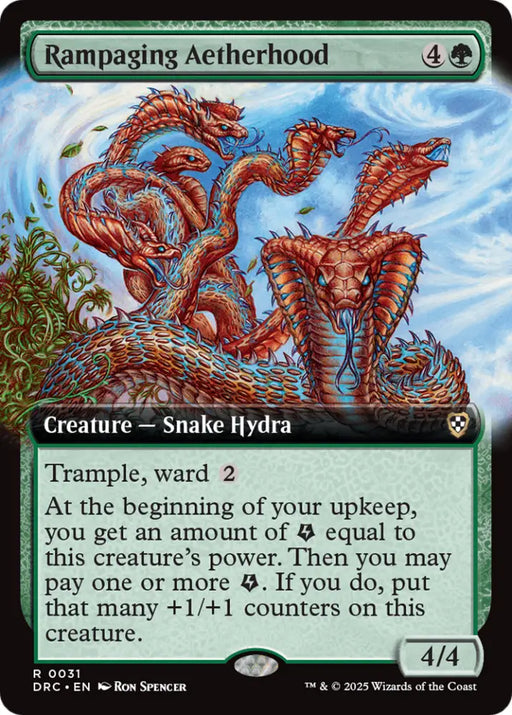 Rampaging Aetherhood (Extended Art) [Aetherdrift Commander] - MTG Single