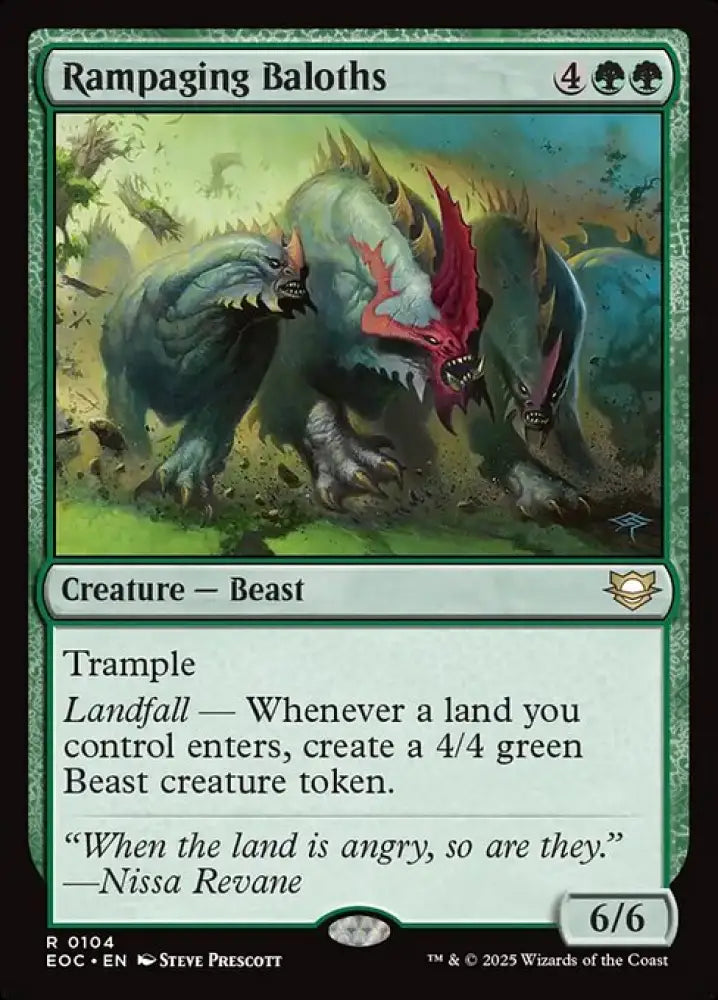 Rampaging Baloths (104) [Edge of Eternities Commander]